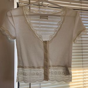 Cropped Lace Top